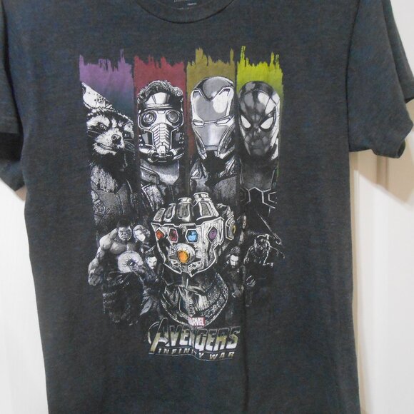 Mens Marvel Avengers Infinity War SS T-Shirt Top Size M 38/40 multi-colored π¨π¦ - Picture 9 of 9